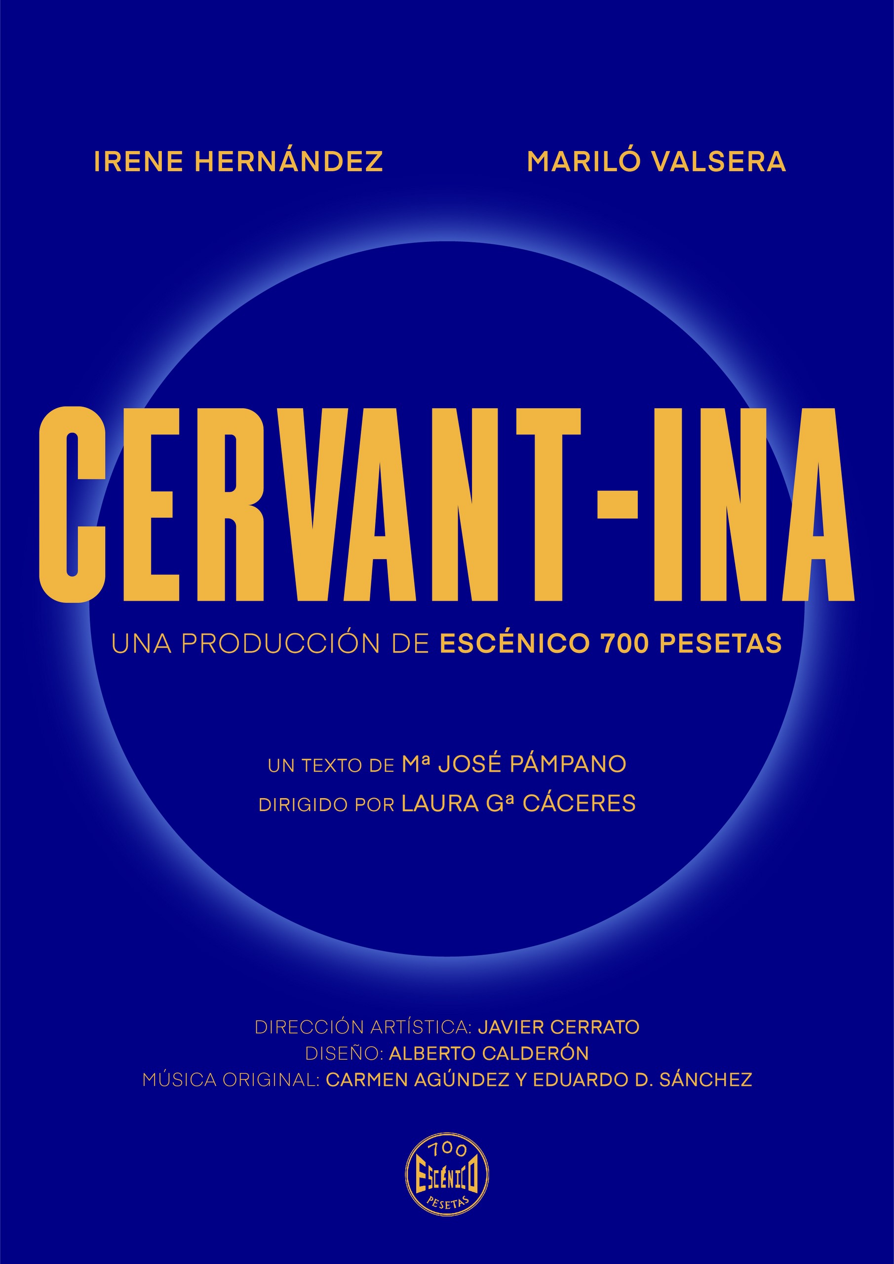 Cartel CERVANT INA 2 escenico700pesetas